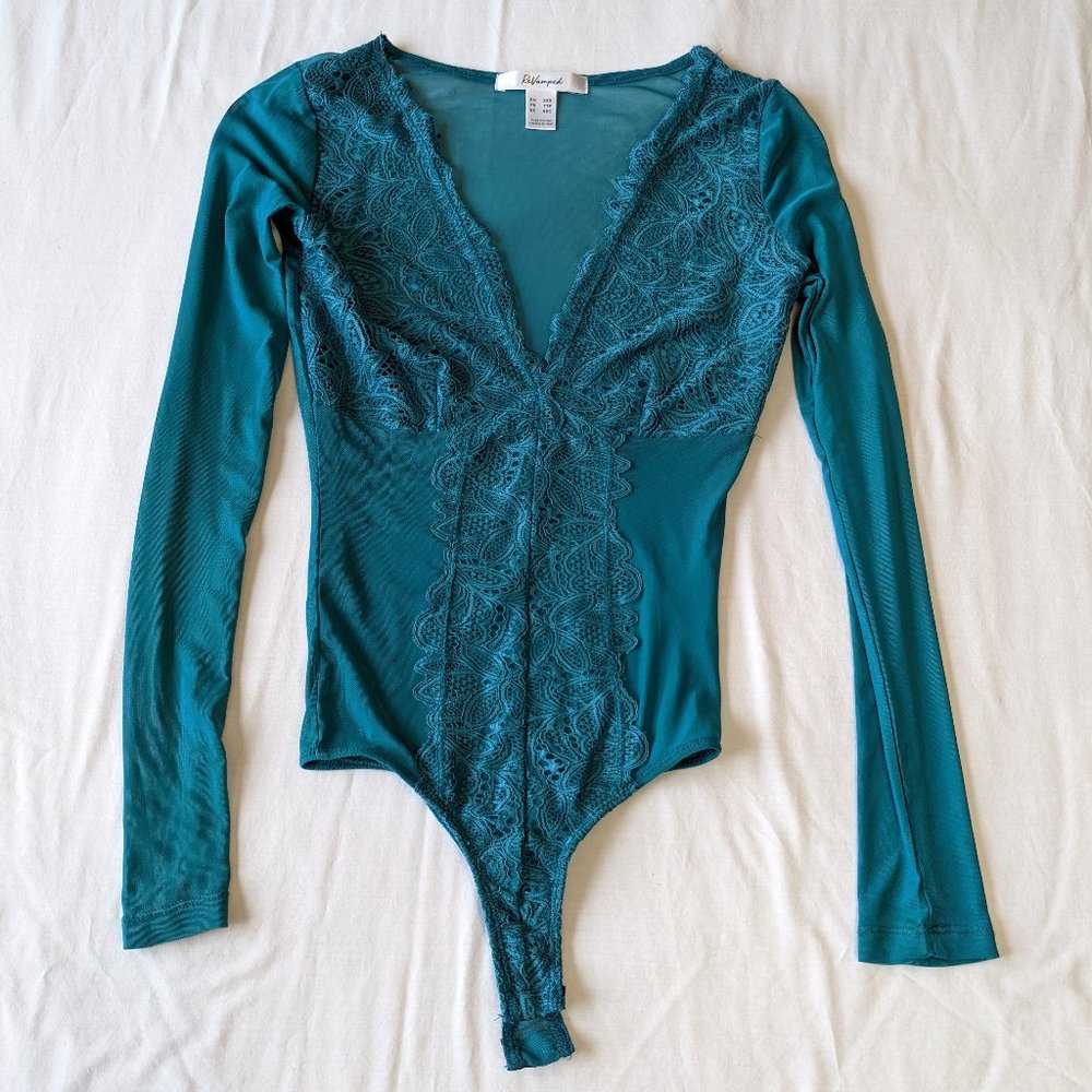 'ReVamped' Sheer Blue Body Suit